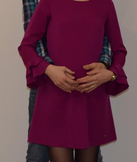 Cviklove tehotenske saty, vel. 38, 38