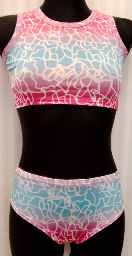 3 set plavecký morská víla ružovo modrá, 140 cm, 140