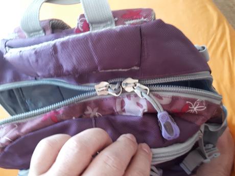 2ks fialove rovnake ruksaky skolske tasky grace, 