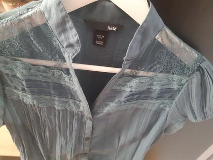 Blúzka s čipkou, h&m,36