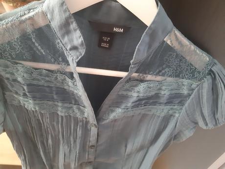 Blúzka s čipkou, h&m,36
