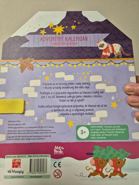 Knihy adventny kalendár vianočná dedinka, 