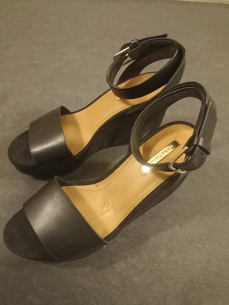 Sandále na podeste, zara,38