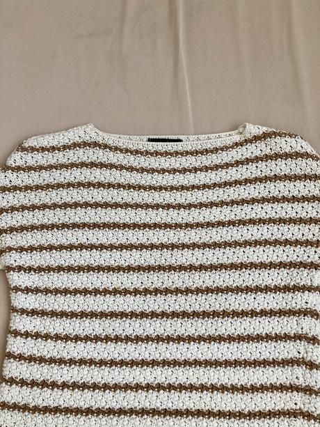 Háčkovaný sveter pulover, reserved,s