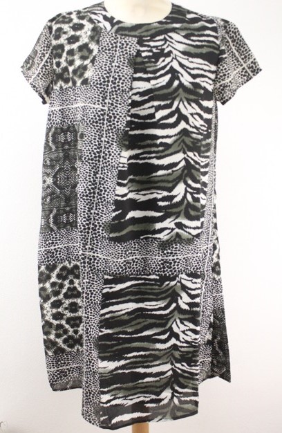 -ľahké zvierací motív šaty bodyflirt veľ. 40, bonprix,m