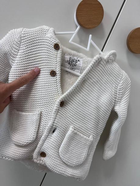 Zateplený sveter s kapucňou, f&f,68