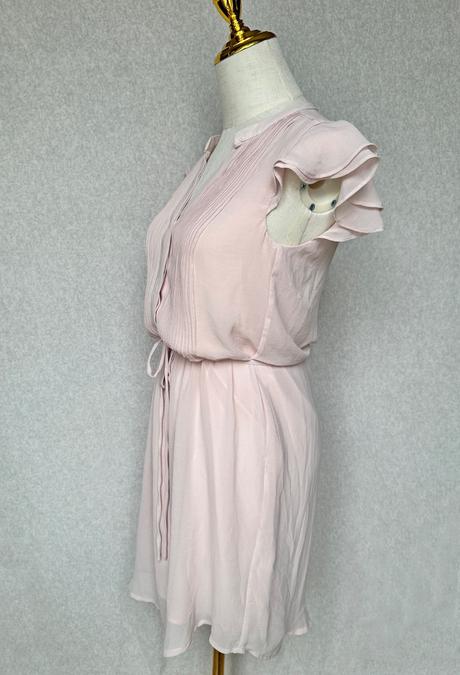 Letné šaty s volánikovými rukávmi, h&m,34