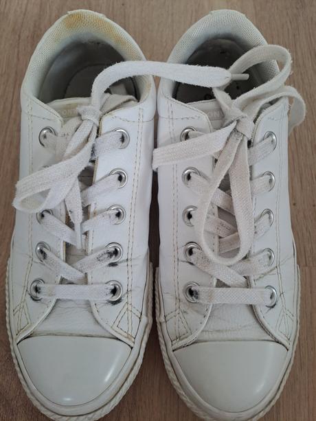 Biele kožené tenisky converse, converse,34