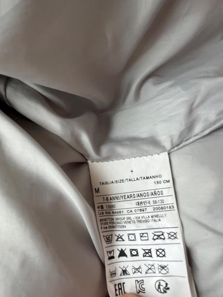 Vetrovka páperová bennetton, benetton,128