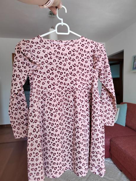 Šaty lindex v.128 - leopardí vzor, lindex,128