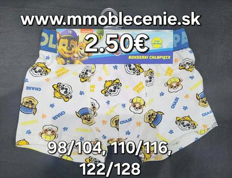 Boxerky paw patrol, disney,98 - 128