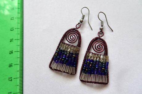 Náušnice fialové, 