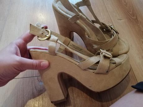 Sandálky na platforme, 37