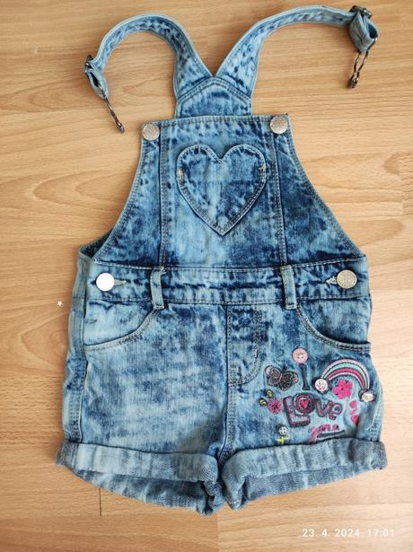 Kraťasy a traky pre dievčatko 92, f&f,92