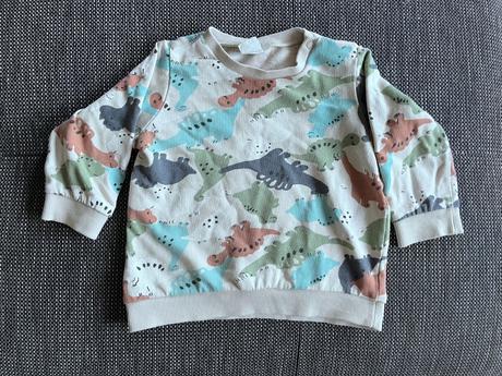 Mikina s dinosaurami, h&m,80