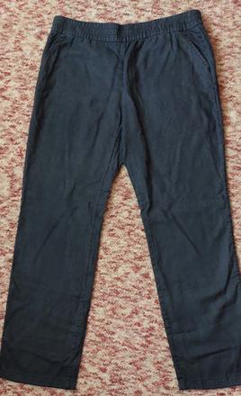 Čierne tenké široké nohavice, c&a,40