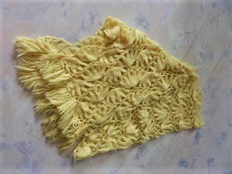 Vlnený prehoz/štóla na večerné šaty, 