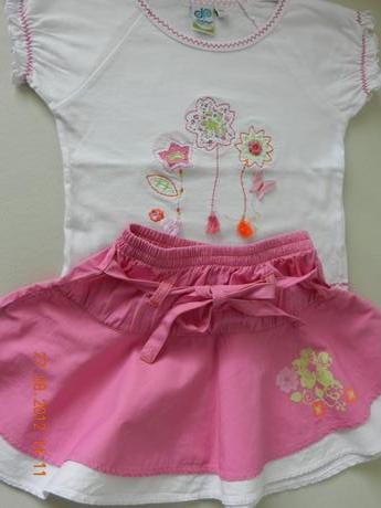 1x oblecena suknicka+tricko cena spolu, 98