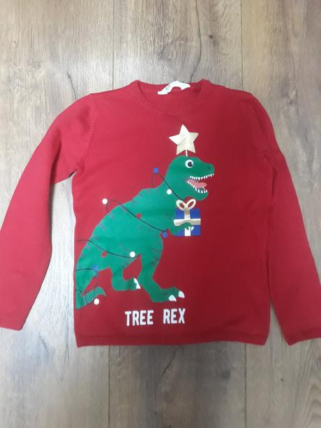 Cerveny svetrik, h&m,122