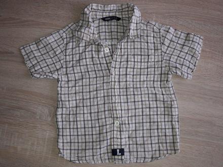 Karovaná košeľa, h&m,80