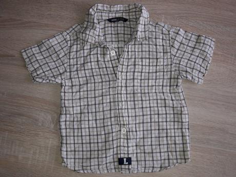 Karovaná košeľa, h&m,80