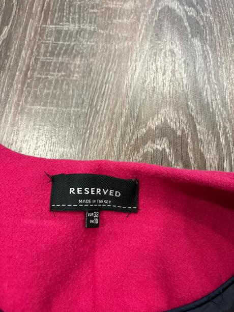Reserved damsky prechodny cyklamenovy kabat m, reserved,m