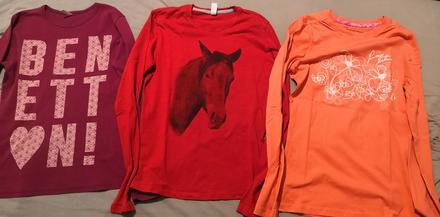 Tričká dlhý rukáv 146-152, viac foto, 146