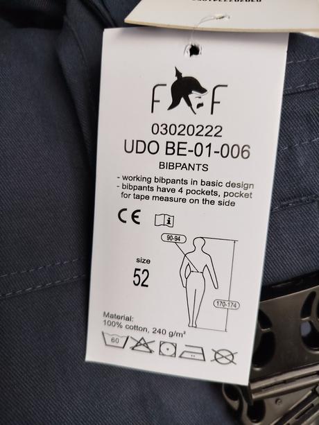 Pracovné nohavice na traky, l