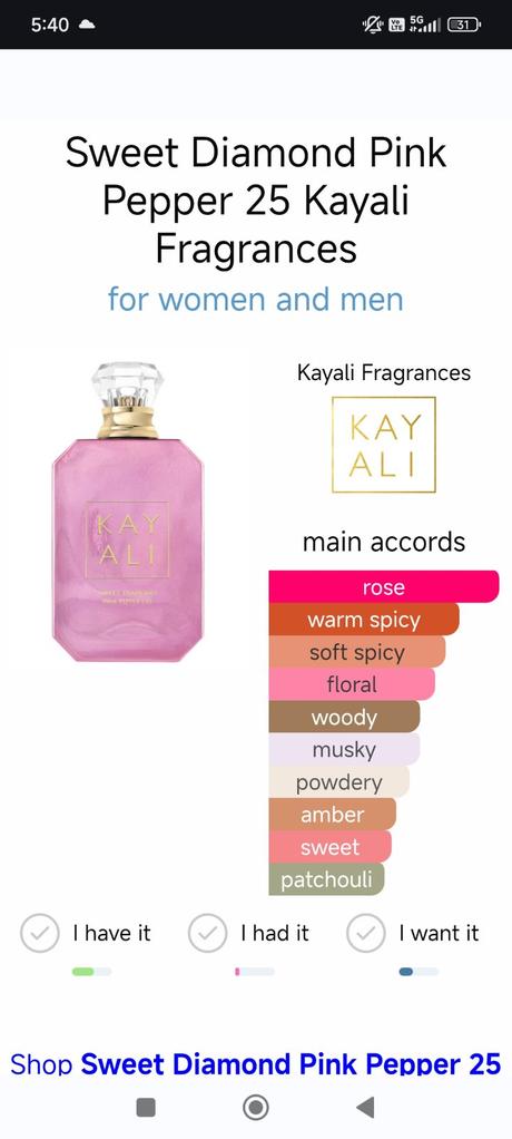 Parfém kayali fleur majesty rose 10 ml flakon,
