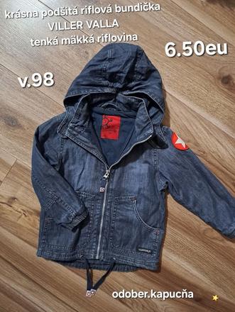 Podšitá riflová bunda, 98