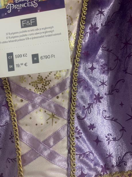 F&f disney princess šaty 128, disney,128