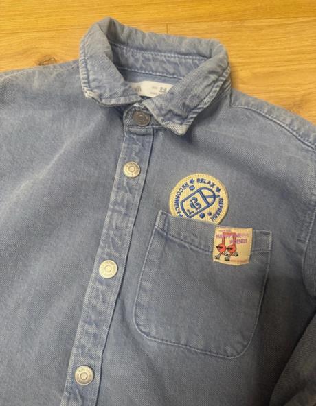 Riflová košeľa zara, zara,98