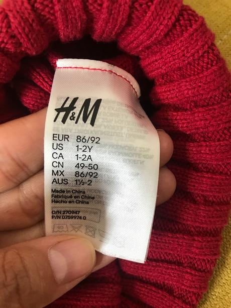 Zimna ciapka, h&m,92