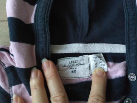 Predĺžená mikina, svetrík, pásikavá, l.o.g.g.,104