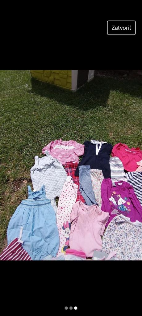 Balík dievčenského oblečenia 9-12 mesiacov, 68–80