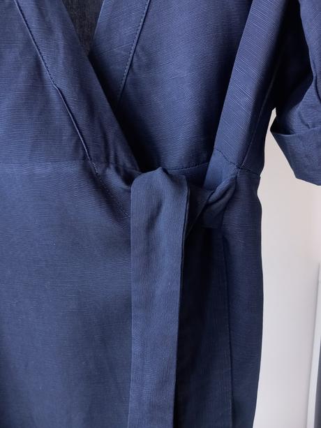 Tmavomodré zavinovacie šaty sissy-boy 36/s, s