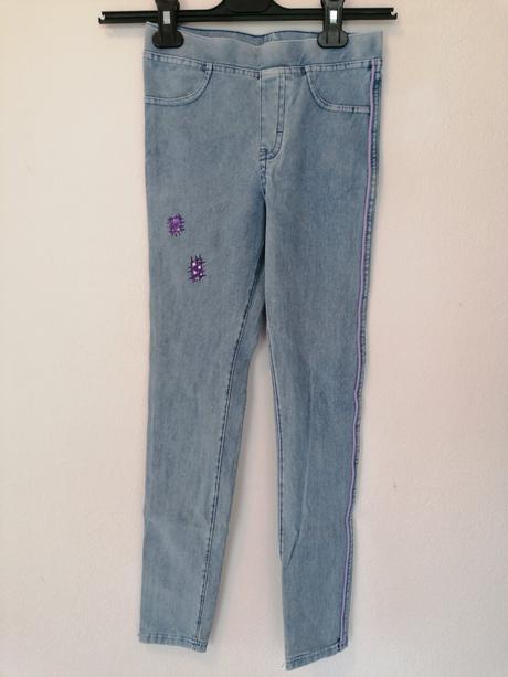 Svetlo modré džeginy pre 11_12r, h&m,152