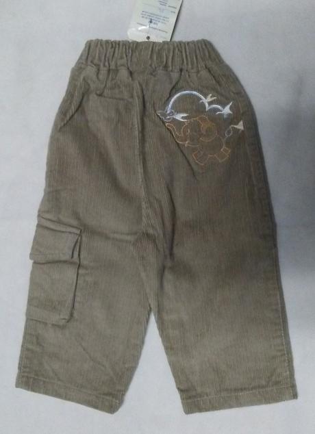 Menčestrové nohavice - zateplené, 74 / 80