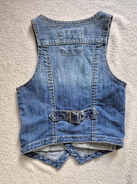 Riflová vesta h&m 134, h&m,134