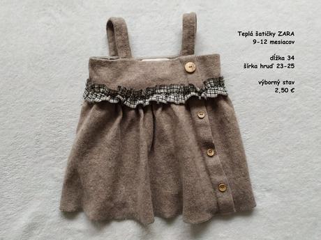 Teplejšie šatičky zara, zara,80