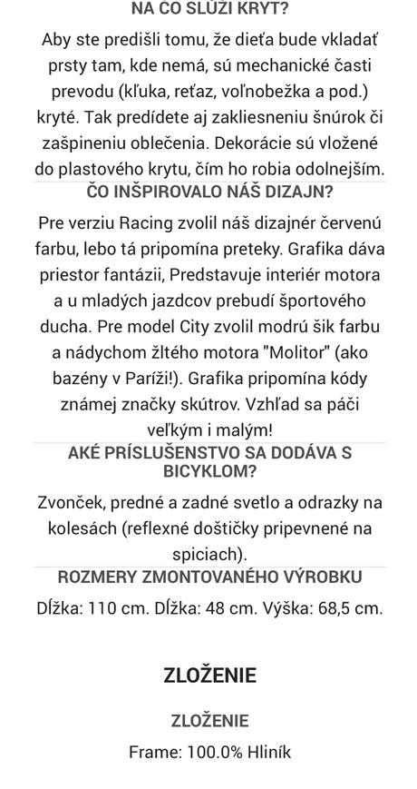 Detský hliníkový 16- palcový bicykel btwin, 16