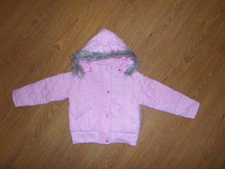 Bledoružová bunda s kožušinkou, reserved,116