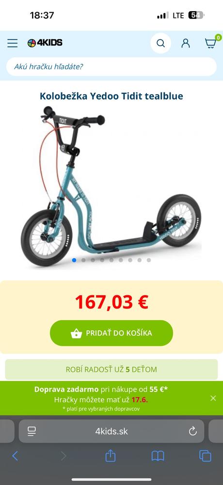 Kolobežka yedoo, yedoo