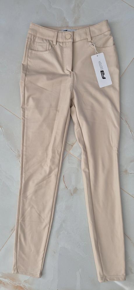 Koženkové nohavice, fishbone,xs