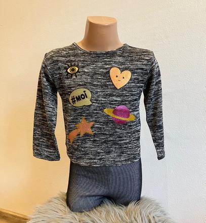 Dievčenský sveter s potlačou h&m (98-104), h&m,98