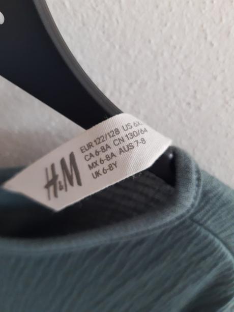 Dievčenské zelené šaty, h&m,122