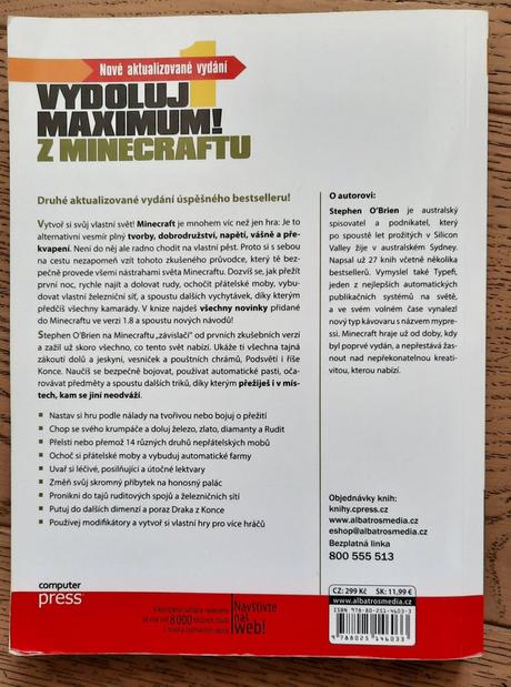 Kniha / vydoluj maximim z minecraftu, 