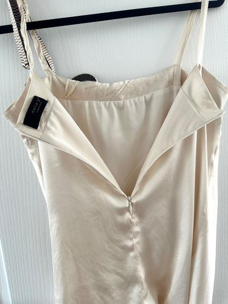 Krémová hodvábna blúzka, m