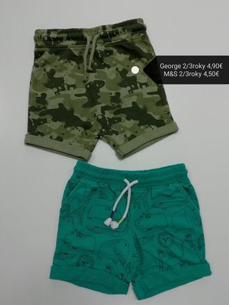 Maskáčové bavlnené kraťasy, george,98