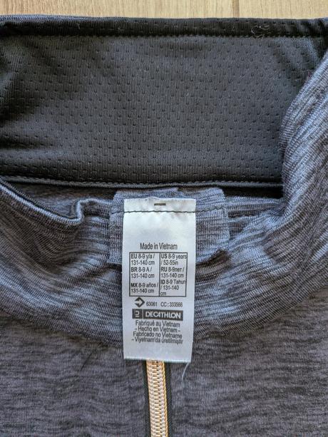 Teplakova suprava, decathlon,134